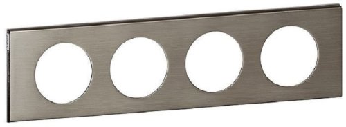 Рамка универсальная Legrand Celiane Corian 4-м. металл фактурная сталь картинка